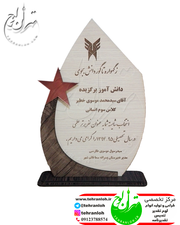 فروش تندیس چوبی دانش آموزی